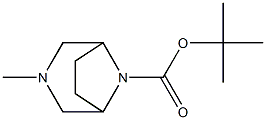 3-Methyl-3,8-diaza-bicyclo[3.2.1]octane-8-carboxylic acid tert-butyl ester 구조식 이미지