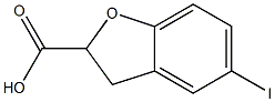 5-Iodo-2,3-dihydro-benzofuran-2-carboxylic acid 구조식 이미지