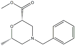 (2S,6S)-Methyl 4-benzyl-6-MethylMorpholine-2-carboxylate Structure