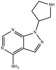 1-(pyrrolidin-3-yl)-1H-pyrazolo[3,4-d]pyriMidin-4-aMine Structure