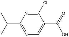 4-Chloro-2-isopropylpyriMidine-5-carboxylic acid 구조식 이미지