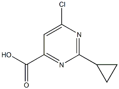 6-Chloro-2-cyclopropylpyriMidine-4-carboxylic acid 구조식 이미지