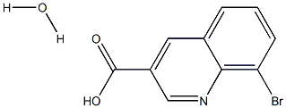 8-BroMoquinoline-3-carboxylic acid hydrate Structure