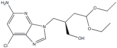 (R)-2-((5-aMino-7-chloro-3H-iMidazo[4,5-b]pyridin-3-yl)Methyl)-4,4-diethoxybutan-1-ol 구조식 이미지