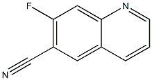 7-fluoroquinoline-6-carbonitrile Structure
