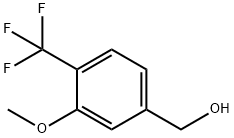 3-메톡시-4-(트리플루오로메틸)벤질알코올 구조식 이미지