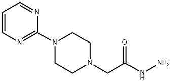 2-[4-(2-PyriMidyl)-1-piperazinyl]acetohydrazide 구조식 이미지