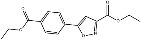 Ethyl 5-[4-(Ethoxycarbonyl)phenyl]isoxazole-3-carboxylate 구조식 이미지