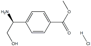 METHYL 4-((1S)-1-AMINO-2-HYDROXYETHYL)BENZOATE HCl Structure