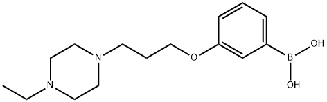 (3-(3-(4-ethylpiperazin-1-yl)propoxy)phenyl)boronic acid Structure