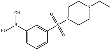 (3-((4-ethylpiperazin-1-yl)sulfonyl)phenyl)boronic acid Structure