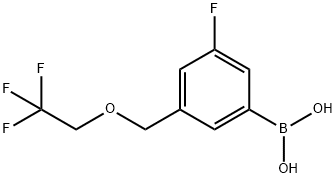 (3-fluoro-5-((2,2,2-trifluoroethoxy)Methyl)phenyl)boronic acid Structure