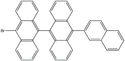 10-broMo-10'-(2-naphthyl)-9,9'-bianthracene Structure