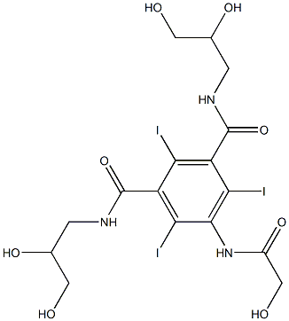 5-(2-hydroxyacetaMido)-N,N'-bis(2,3-dihydroxypropyl)-2,4,6-triiodo-
1,3-benzendicarboxaMide Structure