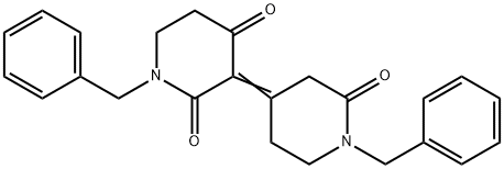 1-benzyl-3-(1-benzyl-2-oxo-piperidin-4-ylidene)piperidine-2,4-dione Structure