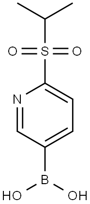 (6-(isopropylsulfonyl)pyridin-3-yl)boronic acid Structure