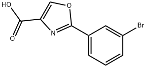 2-(3-broMophenyl)oxazole-4-carboxylic acid 구조식 이미지