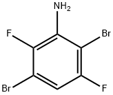 2,3-DibroMo-5,6-디플루오로아닐린 구조식 이미지