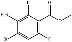 Methyl 3-aMino-4-broMo-2,6-difluorobenzoate Structure