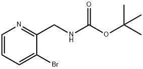 tert-butyl (3-broMopyridin-2-yl)MethylcarbaMate 구조식 이미지