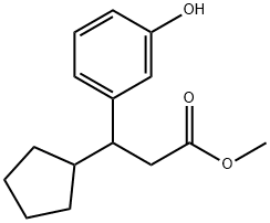 Methyl 3-Cyclopentyl-3-(3-hydroxyphenyl)propanoate 구조식 이미지