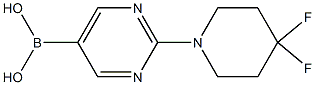 (2-(4,4-Difluoropiperidin-1-yl)pyriMidin-5-yl)boronic acid Structure