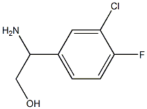 2-aMino-2-(3-chloro-4-fluorophenyl)ethanol 구조식 이미지