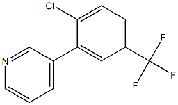 3-(2-chloro-5-(trifluoroMethyl)phenyl)pyridine Structure