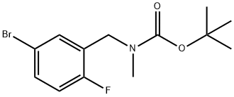 tert-butyl 5-broMo-2-fluorobenzyl(Methyl)carbaMate 구조식 이미지