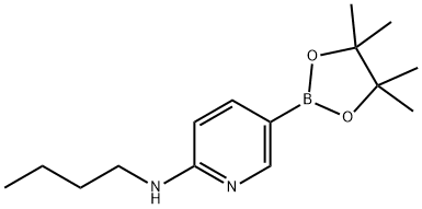 2-BUTYLAMINO-5-PYRIDINEBORONIC ACID, PINACOL ESTER Structure