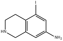 5-iodanyl-1,2,3,4-tetrahydroisoquinolin-7-aMine Structure