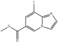 8-Iodo-iMidazo[1,2-a]pyridine-6-carboxylic acid Methyl ester Structure