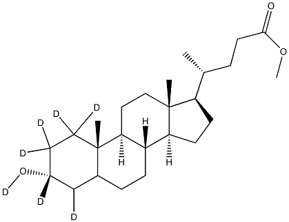 Methyl Lithocholate-d7 Structure
