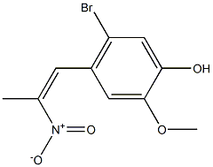 5-BroMo-2-Methoxy-4-(2-nitroprop-1-en-1-yl)phenol Structure