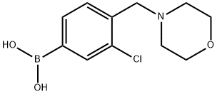 (3-chloro-4-(MorpholinoMethyl)phenyl)boronic acid Structure