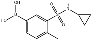 (3-(N-cyclopropylsulfaMoyl)-4-Methylphenyl)boronic acid Structure