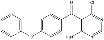 (4-aMino-6-chloropyriMidin-5-yl)(4-phenoxyphenyl)Methanone 구조식 이미지