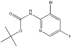 tert-Butyl (3-broMo-5-fluoropyridin-2-yl)carbaMate 구조식 이미지