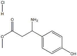 Methyl 3-Amino-3-(4-hydroxyphenyl)propanoate Hydrochloride 구조식 이미지