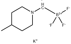 potassium trifluoro((4-methylpiperidin-1-yl)methyl)borate Structure