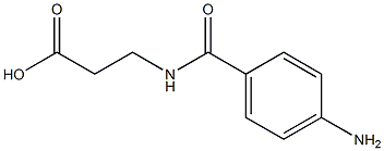 N-(4-AMinobenzoyl)-beta-alanine Structure
