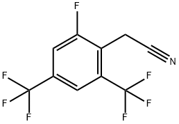 2-FLUORO-4,6-BIS(TRIFLUOROMETHYL)PHENYLACETONITRILE Structure