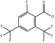 2-FLUORO-4,6-BIS(TRIFLUOROMETHYL)BENZOYL CHLORIDE 구조식 이미지