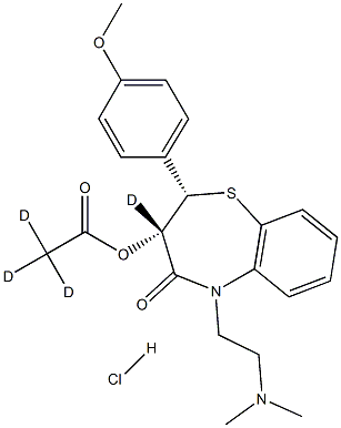 Diltiazem-d4 HCl Structure