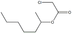 Chloroacetic -2 - heptyl ester 구조식 이미지