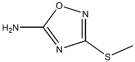 3-Methylsulfanyl-[1,2,4]oxadiazol-5-ylaMine Structure