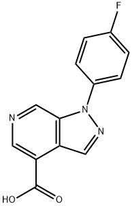 1-(4-fluorophenyl)-1H-pyrazolo[3,4-c]pyridine-4-carboxylic acid Structure