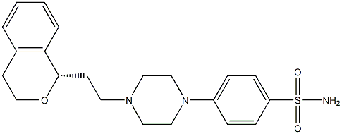 (S)-4-(4-(2-(isochroMan-1-yl)ethyl)piperazin-1-yl)benzenesulfonaMide Structure