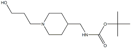 [1-(3-Hydroxy-propyl)-piperidin-4-ylMethyl]-carbaMic acid tert-butyl ester 구조식 이미지