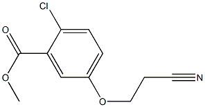 Methyl 2-chloro-5-(2-cyanoethoxy)benzoate 구조식 이미지